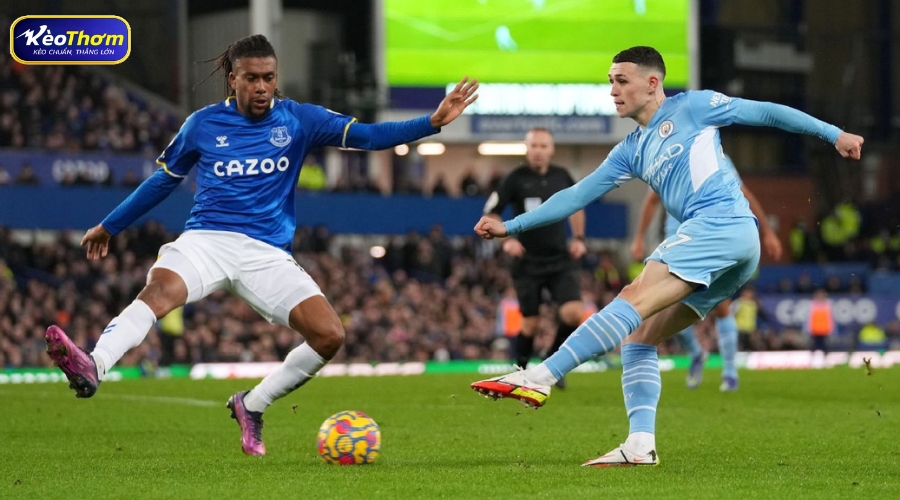 Erling Haaland ăn mừng bàn thắng vào lưới Everton, tiếp tục duy trì hiệu suất đáng kinh ngạc 1.2 bàn/trận.