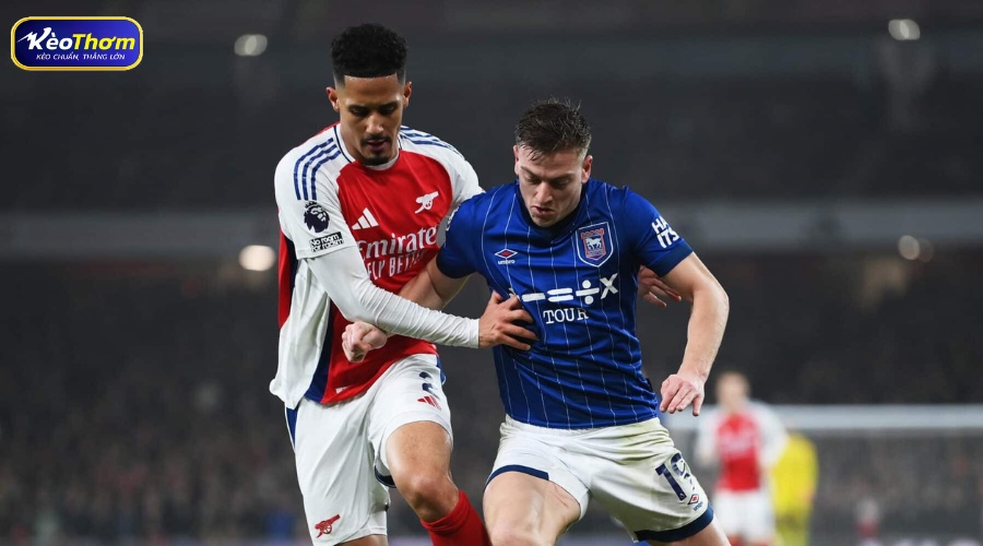 Tổng quan Ipswich Town vs Arsenal qua dữ liệu từ KeoThom